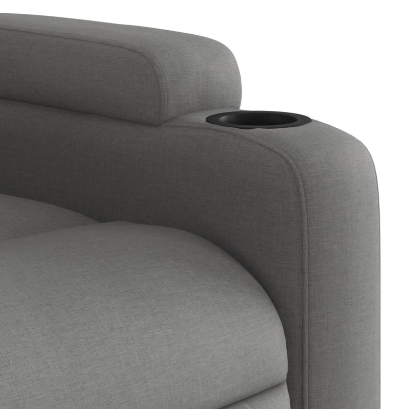 Stand up Recliner Chair Dark Grey Fabric Payday Deals