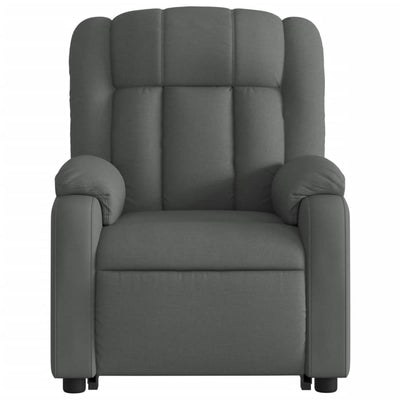 Stand up Recliner Chair Dark Grey Fabric Payday Deals