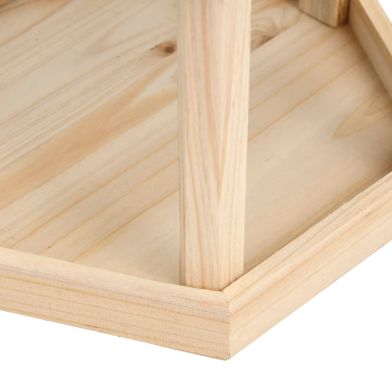 Standing Bird Feeder Solid Firwood 33x110 cm Payday Deals