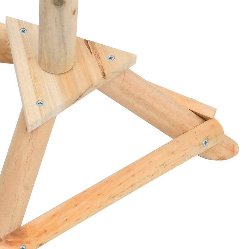 Standing Bird Feeder Solid Firwood 33x110 cm Payday Deals