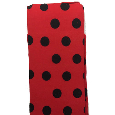 Stay Up OVER THE KNEE SOCKS Stockings Hosiery Party Costume Stockings - Ladybug Polka (Red/Black) Payday Deals