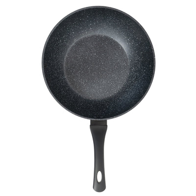 Stone Chef Forged Wok Non Stick Cookware Kitchen Black 28cm Payday Deals