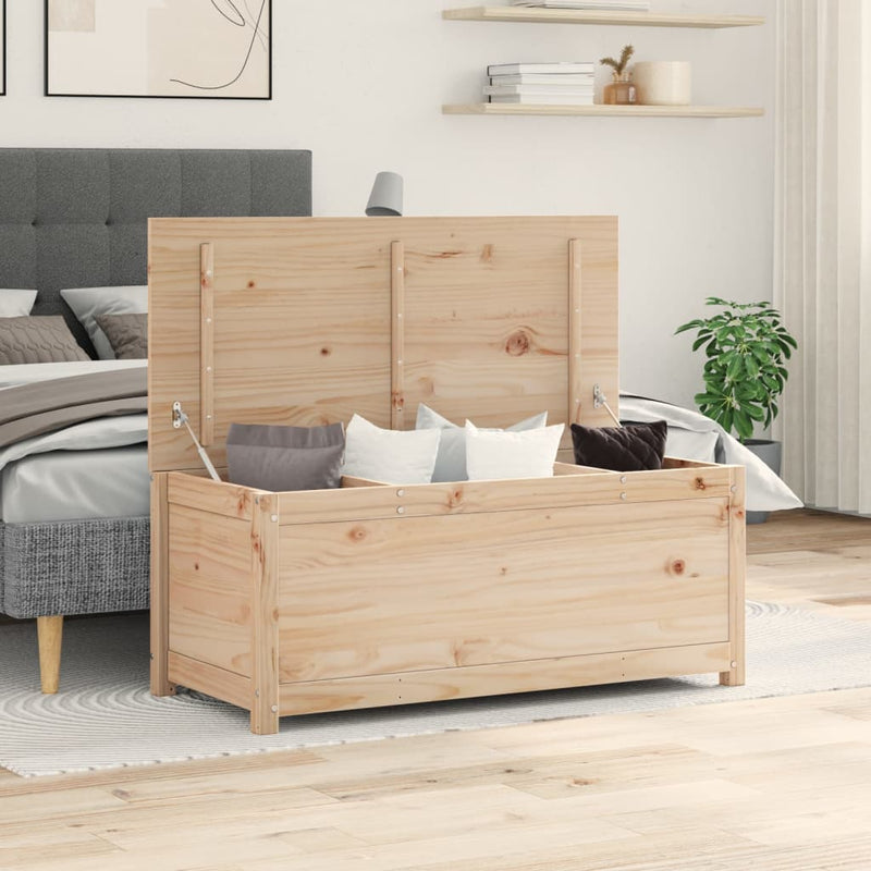 Storage Box 110x50x45.5 cm Solid Wood Pine Payday Deals