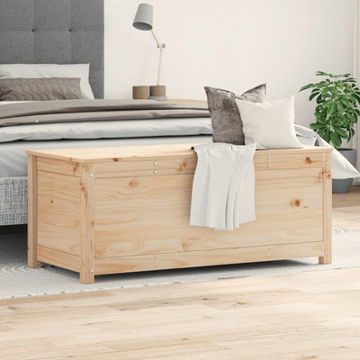 Storage Box 110x50x45.5 cm Solid Wood Pine Payday Deals