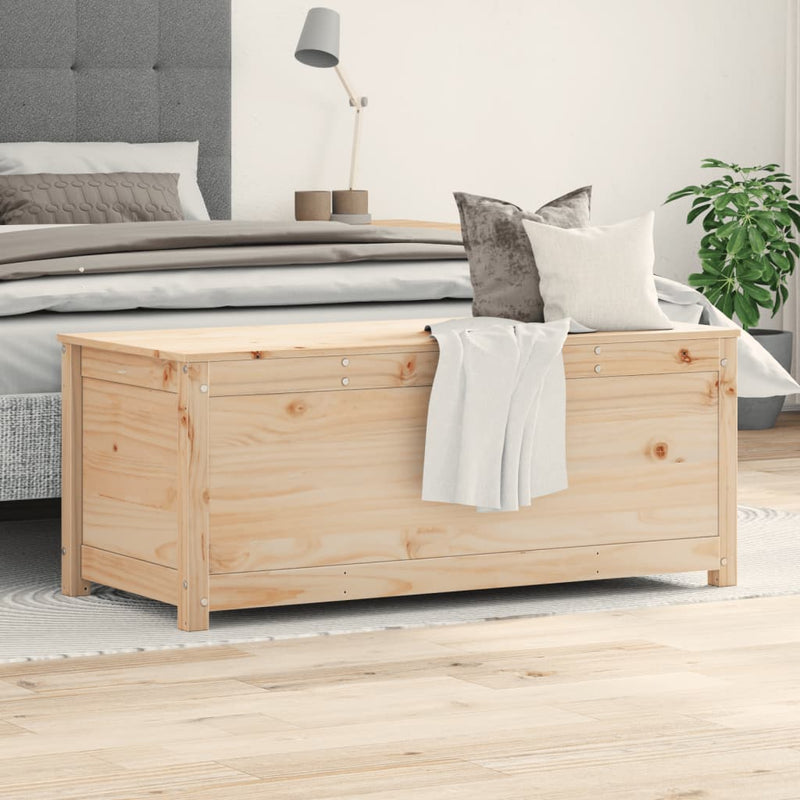Storage Box 110x50x45.5 cm Solid Wood Pine Payday Deals