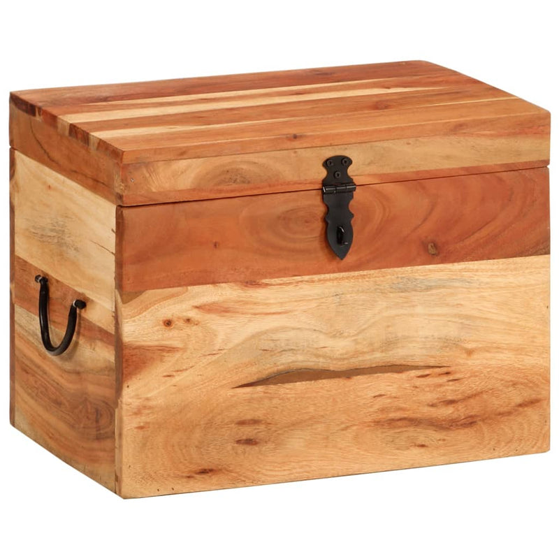 Storage Box 39x28x31 cm Solid Wood Acacia Payday Deals