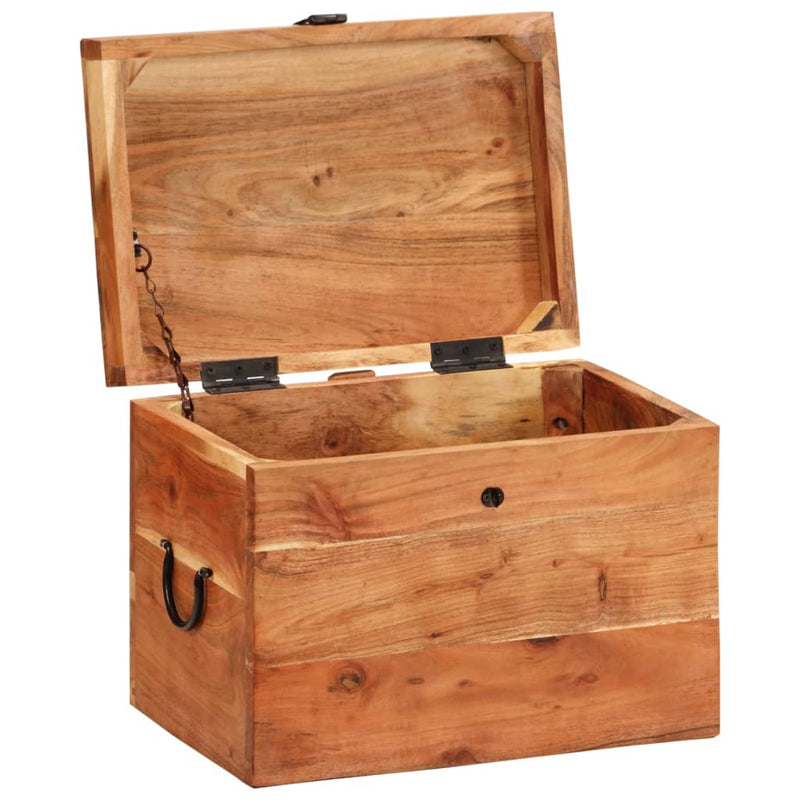 Storage Box 39x28x31 cm Solid Wood Acacia Payday Deals