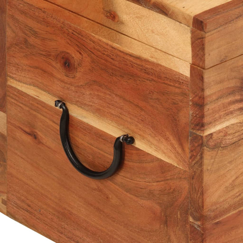Storage Box 39x28x31 cm Solid Wood Acacia Payday Deals