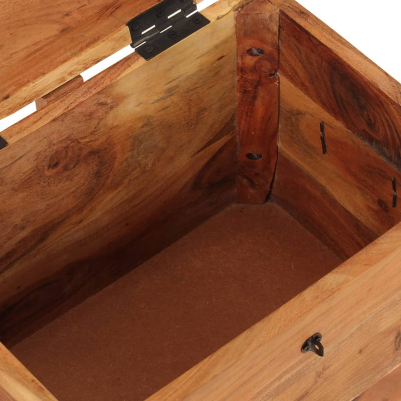 Storage Box 39x28x31 cm Solid Wood Acacia Payday Deals