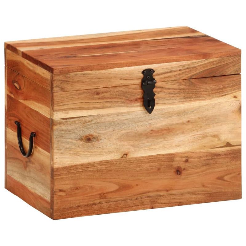 Storage Box 39x28x31 cm Solid Wood Acacia Payday Deals