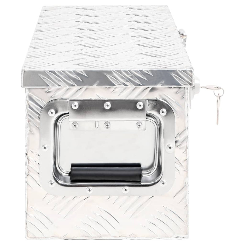 Storage Box Silver 60x23.5x23 cm Aluminium Payday Deals