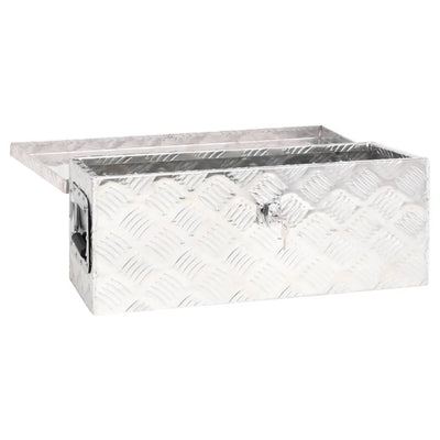 Storage Box Silver 60x23.5x23 cm Aluminium Payday Deals