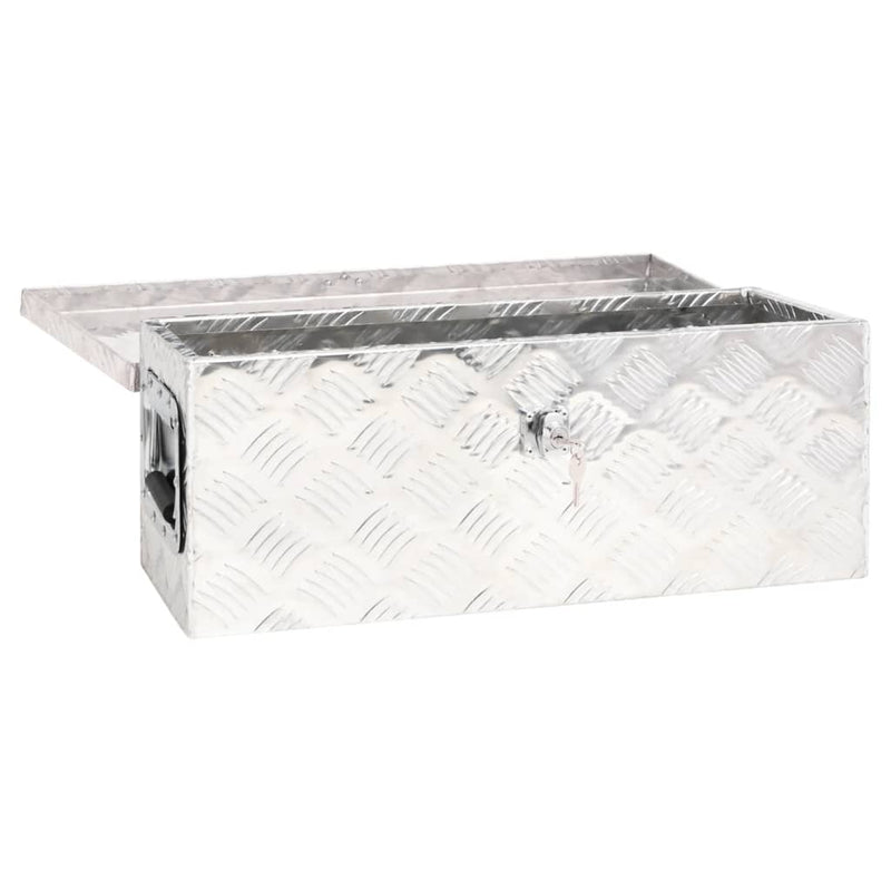 Storage Box Silver 60x23.5x23 cm Aluminium Payday Deals
