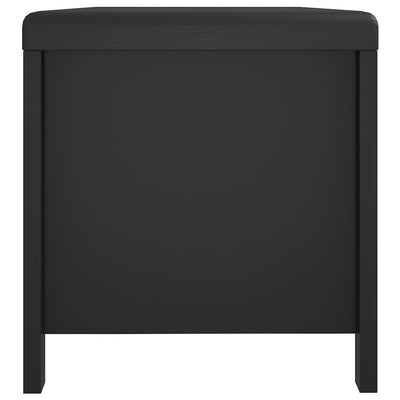Storage Box with Cushion Black 105x40x45 cm Engineered Wood Payday Deals