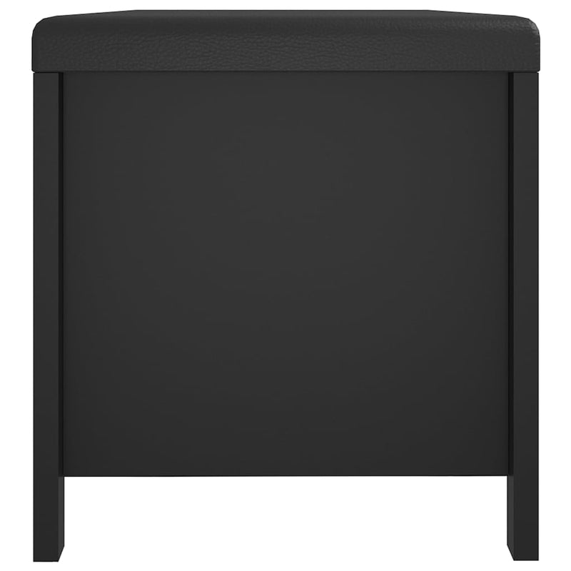 Storage Box with Cushion Black 105x40x45 cm Engineered Wood Payday Deals