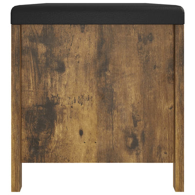 Storage Box with Cushion Smoked Oak 105x40x45 cm Payday Deals