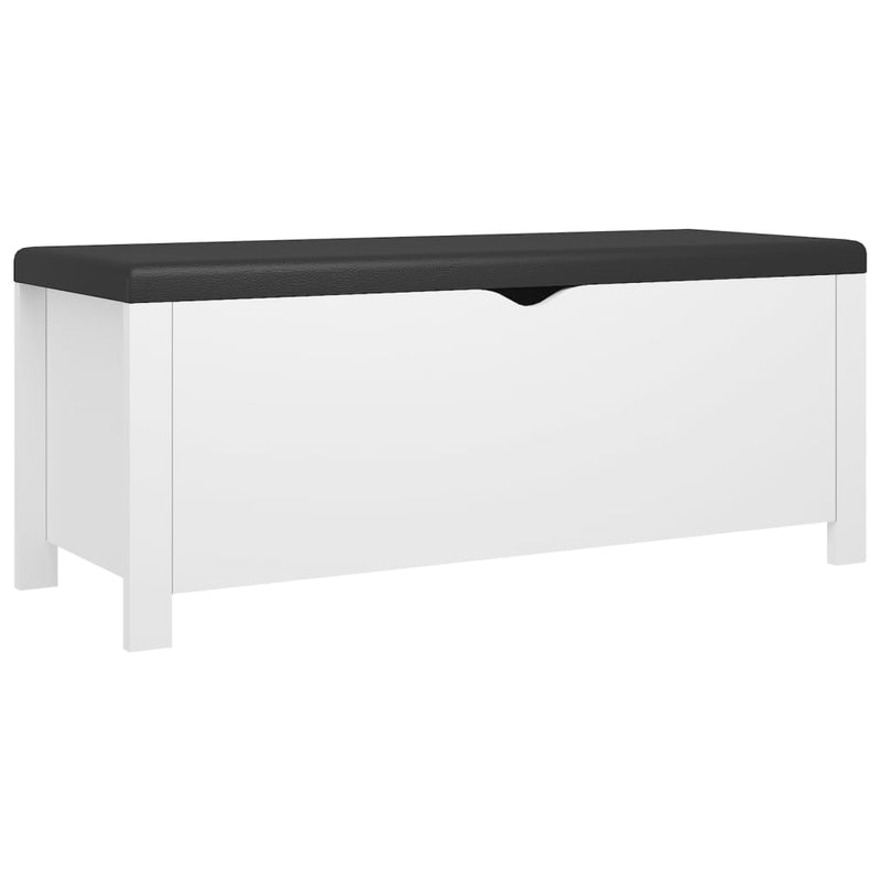Storage Box with Cushion White 105x40x45 cm Payday Deals