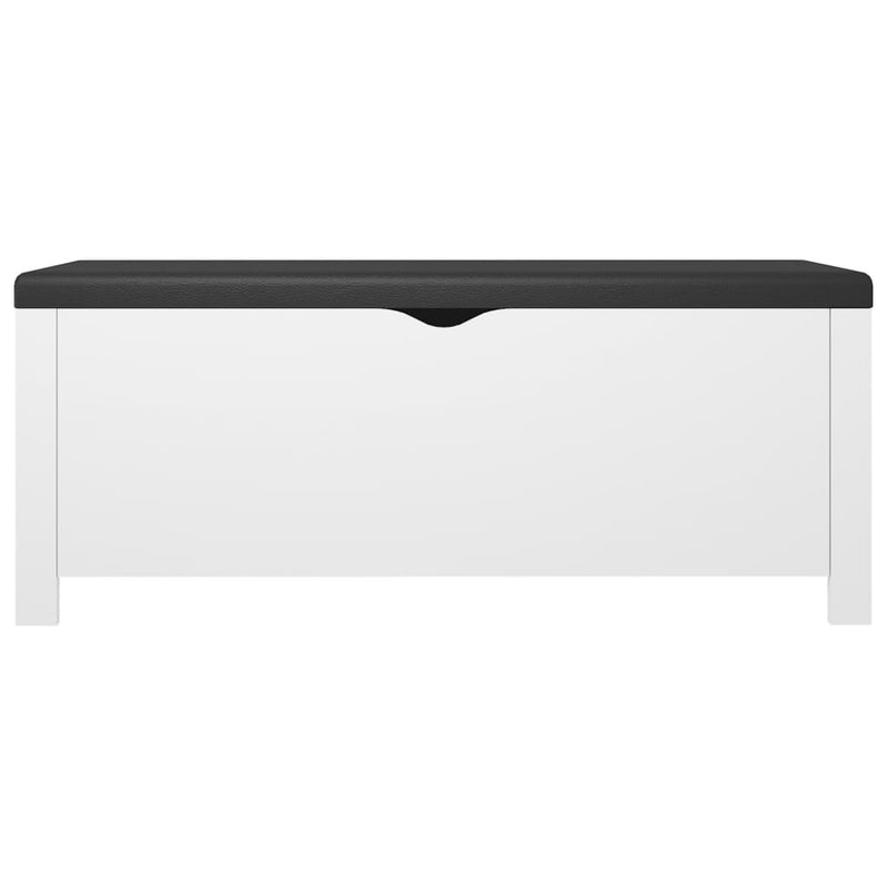 Storage Box with Cushion White 105x40x45 cm Payday Deals