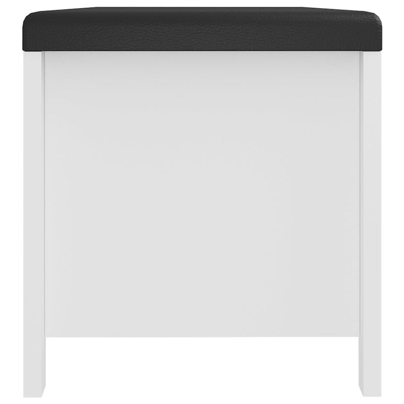 Storage Box with Cushion White 105x40x45 cm Payday Deals