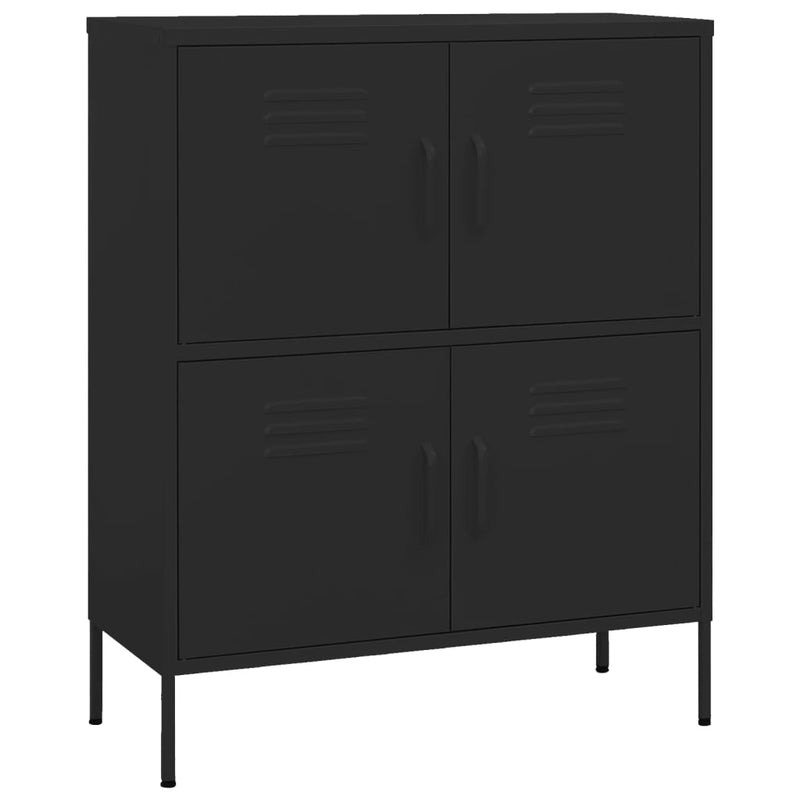 Storage Cabinet Black 80x35x101.5 cm Steel Payday Deals