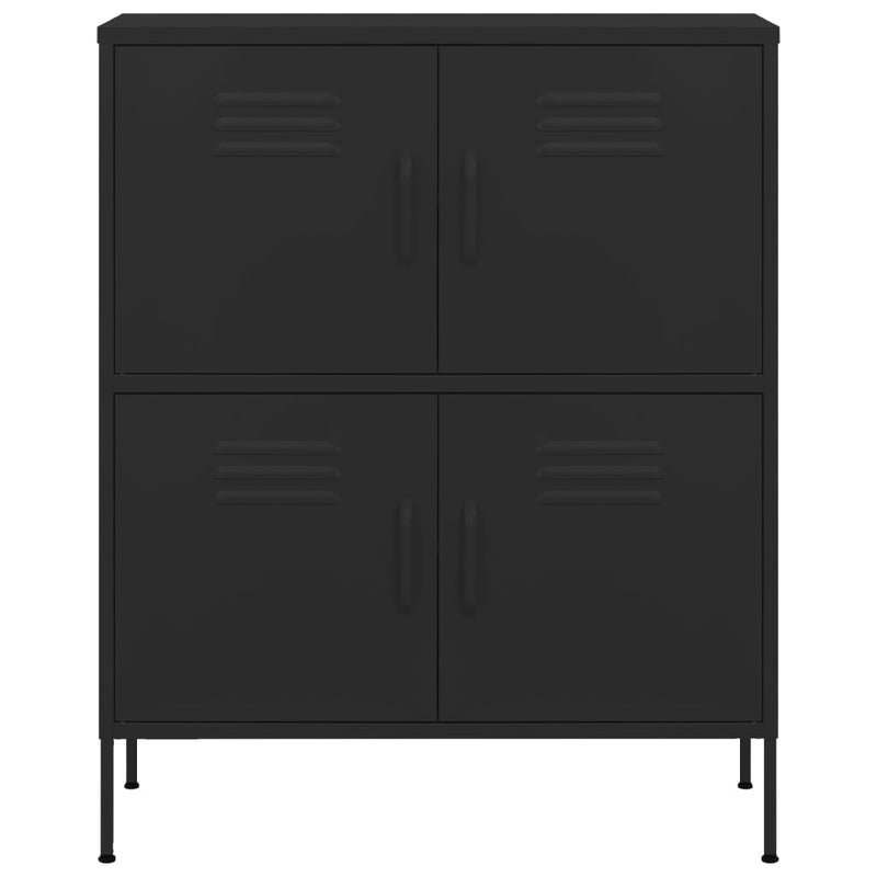 Storage Cabinet Black 80x35x101.5 cm Steel Payday Deals