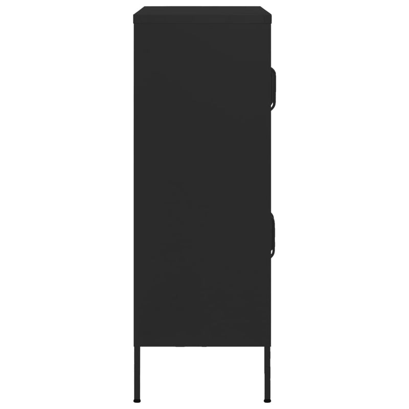 Storage Cabinet Black 80x35x101.5 cm Steel Payday Deals