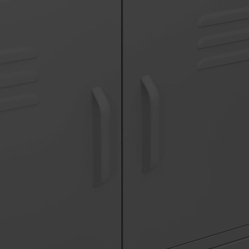 Storage Cabinet Black 80x35x101.5 cm Steel Payday Deals