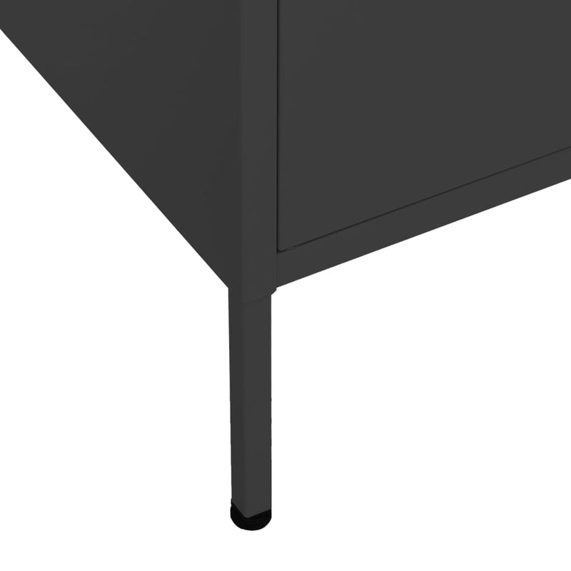 Storage Cabinet Black 80x35x101.5 cm Steel Payday Deals
