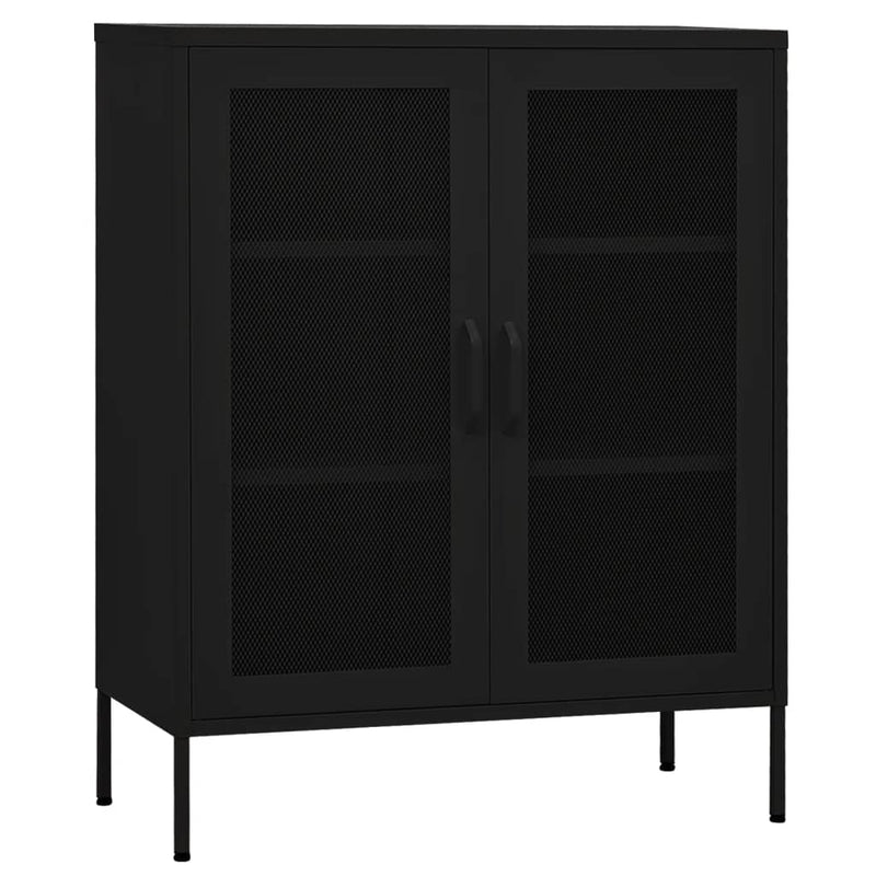 Storage Cabinet Black 80x35x101.5 cm Steel Payday Deals