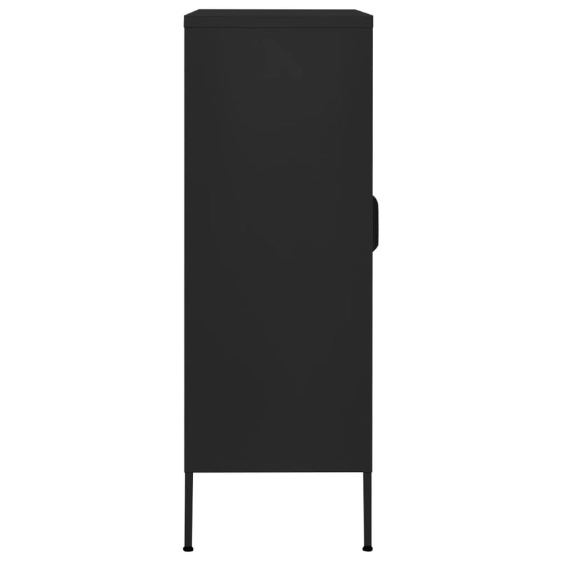 Storage Cabinet Black 80x35x101.5 cm Steel Payday Deals
