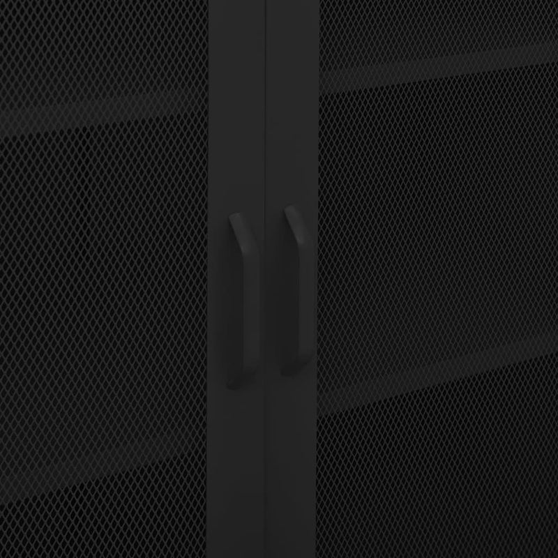 Storage Cabinet Black 80x35x101.5 cm Steel Payday Deals