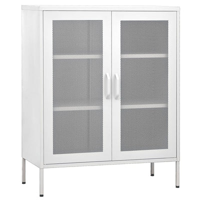 Storage Cabinet White 80x35x101.5 cm Steel Payday Deals