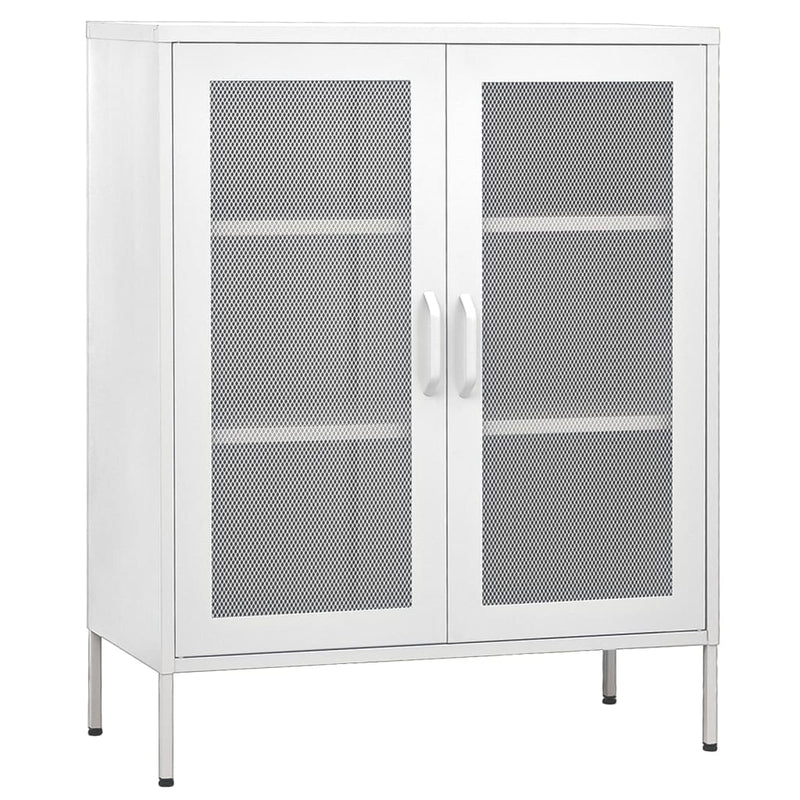 Storage Cabinet White 80x35x101.5 cm Steel Payday Deals