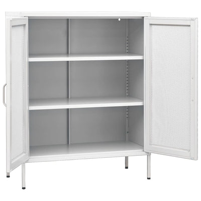 Storage Cabinet White 80x35x101.5 cm Steel Payday Deals