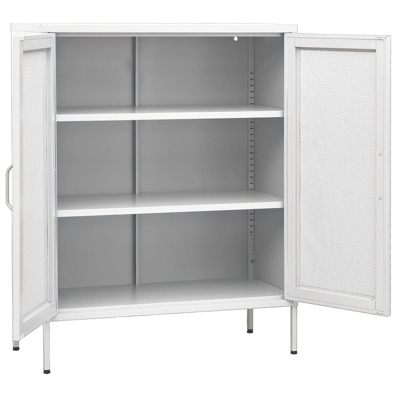 Storage Cabinet White 80x35x101.5 cm Steel Payday Deals