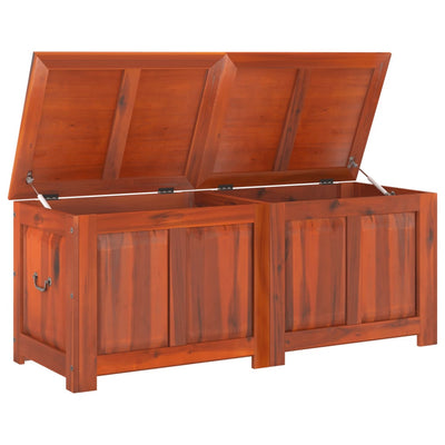 Storage Chest with Lid Brown Solid Wood Acacia Payday Deals