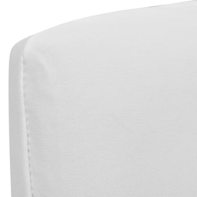 Straight Stretchable Chair Cover 4 pcs White Payday Deals