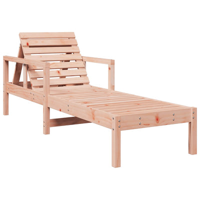 Sun Lounger 199.5x62x55 cm Solid Wood Douglas Payday Deals