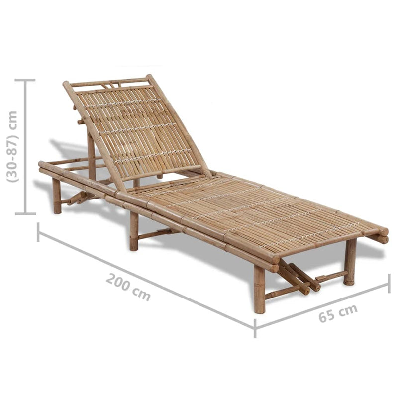 Sun Lounger Bamboo Payday Deals