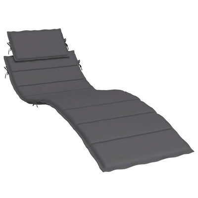 Sun Lounger Cushion Anthracite 186x58x3cm Oxford Fabric Payday Deals