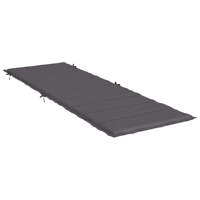 Sun Lounger Cushion Anthracite 186x58x3cm Oxford Fabric Payday Deals