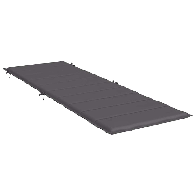Sun Lounger Cushion Anthracite 186x58x3cm Oxford Fabric Payday Deals