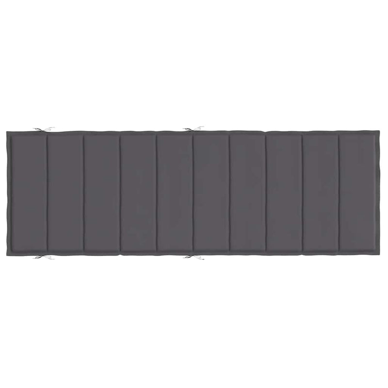Sun Lounger Cushion Anthracite 186x58x3cm Oxford Fabric Payday Deals