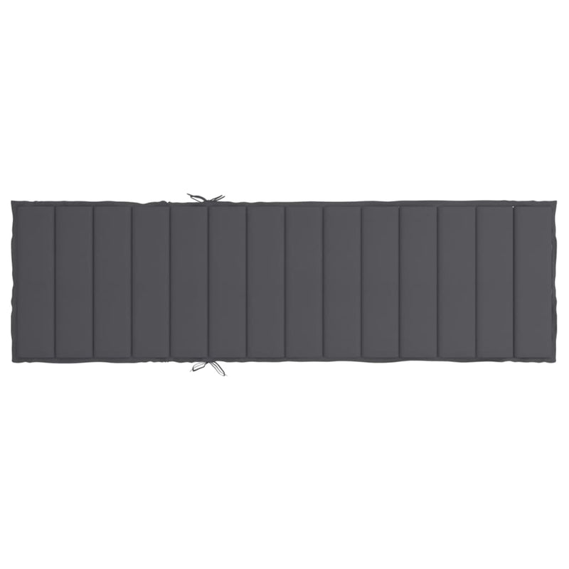 Sun Lounger Cushion Anthracite 200x70x3cm Oxford Fabric Payday Deals
