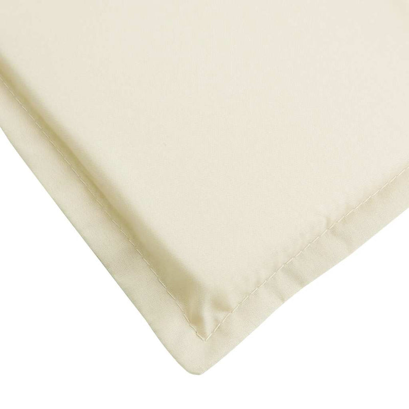 Sun Lounger Cushion Cream 186x58x3cm Oxford Fabric Payday Deals