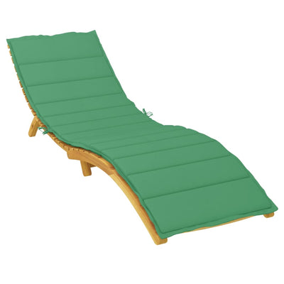 Sun Lounger Cushion Green 200x60x3cm Oxford Fabric Payday Deals