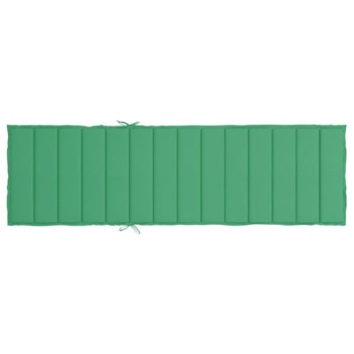 Sun Lounger Cushion Green 200x60x3cm Oxford Fabric Payday Deals