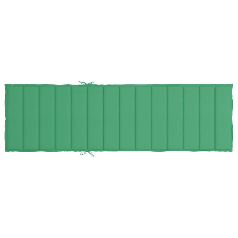 Sun Lounger Cushion Green 200x60x3cm Oxford Fabric Payday Deals