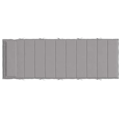 Sun Lounger Cushion Grey 180x60x3 cm Oxford Fabric Payday Deals
