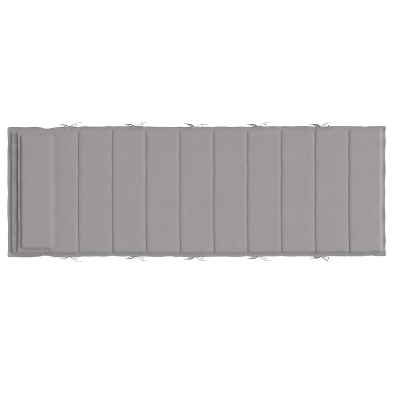 Sun Lounger Cushion Grey 180x60x3 cm Oxford Fabric Payday Deals